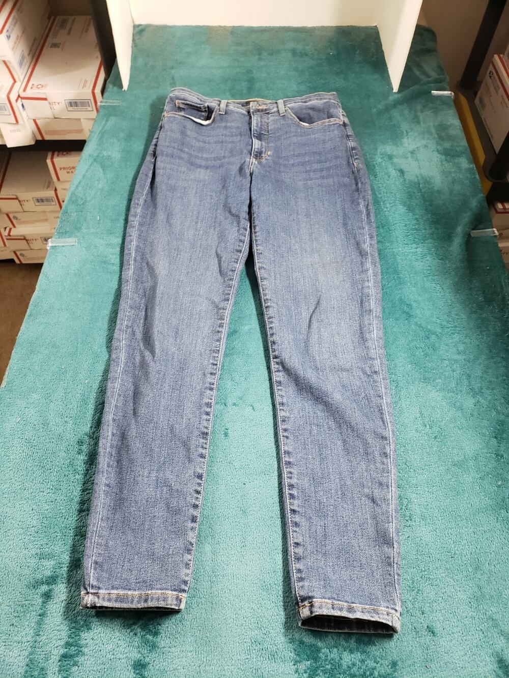 Banana Republic Jeans Size 28 Women Blue Pants Stretch High Rise Skinny